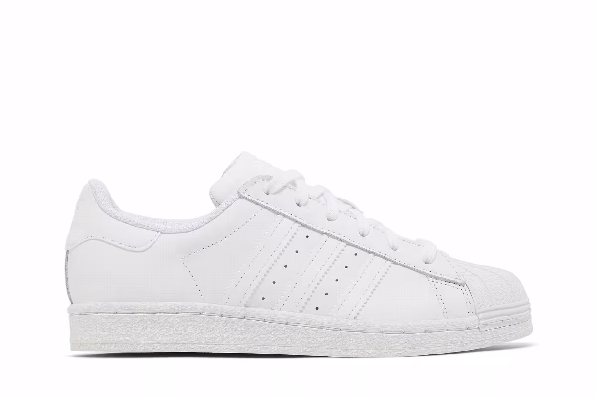 adidas Superstar J Triple White, view 2