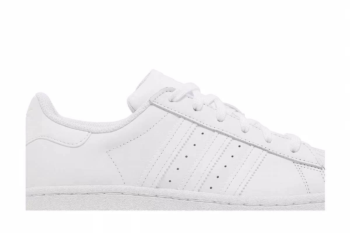 adidas Superstar J Triple White, view 3