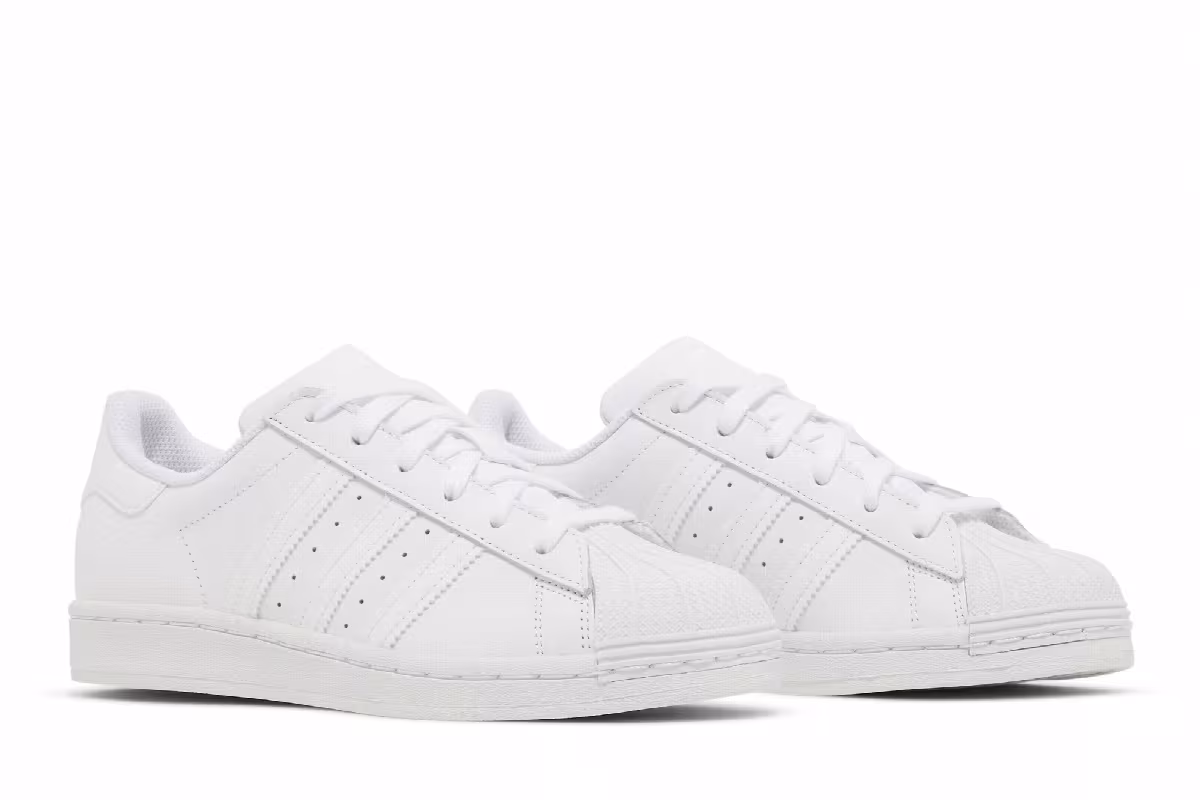 adidas Superstar J Triple White, view 9