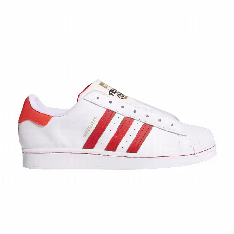 Adidas Superstar Laceless 'White Team Collegiate Red'