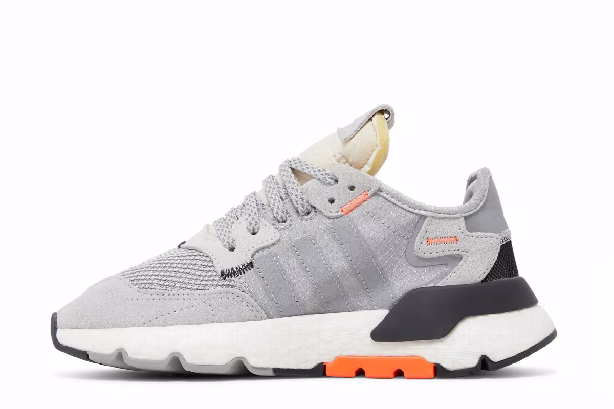 adidas Nite Jogger Grey Orange, view 4
