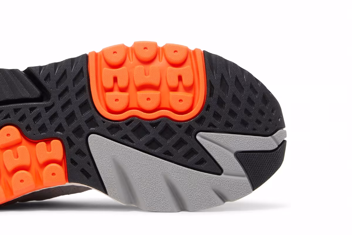 adidas Nite Jogger Grey Orange, view 6
