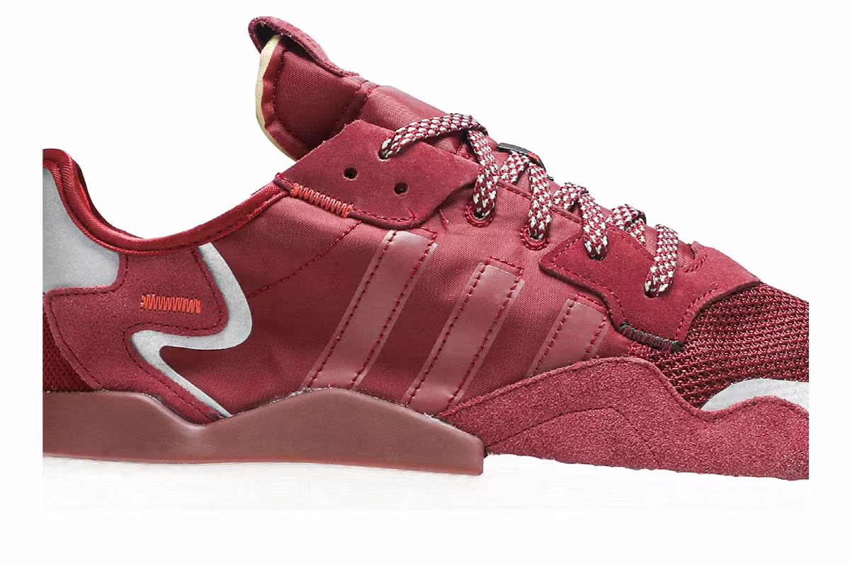 3M x adidas Nite Jogger Burgundy, view 3