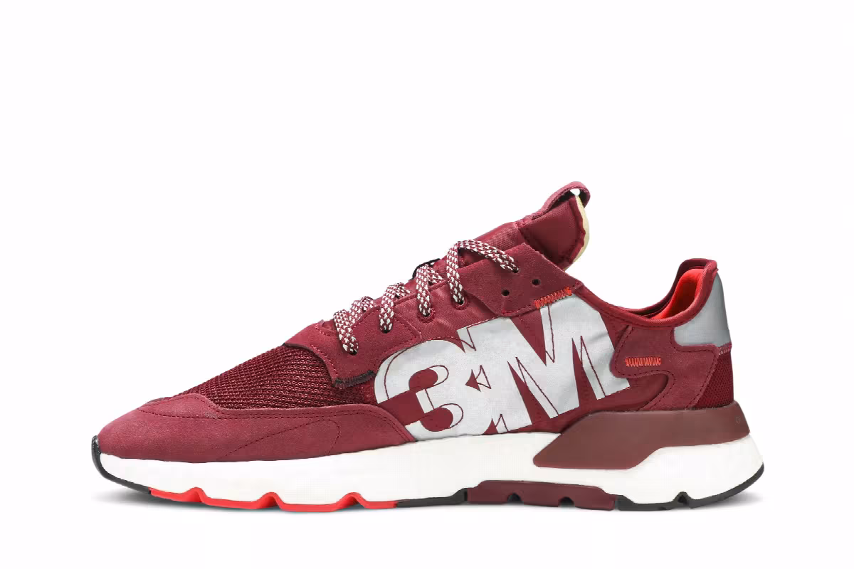 3M x adidas Nite Jogger Burgundy, view 4