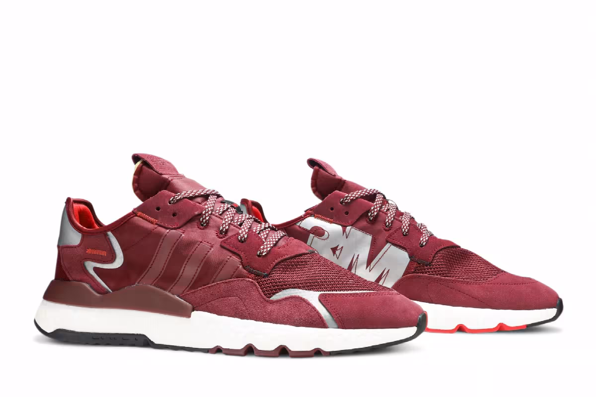 3M x adidas Nite Jogger Burgundy, view 9