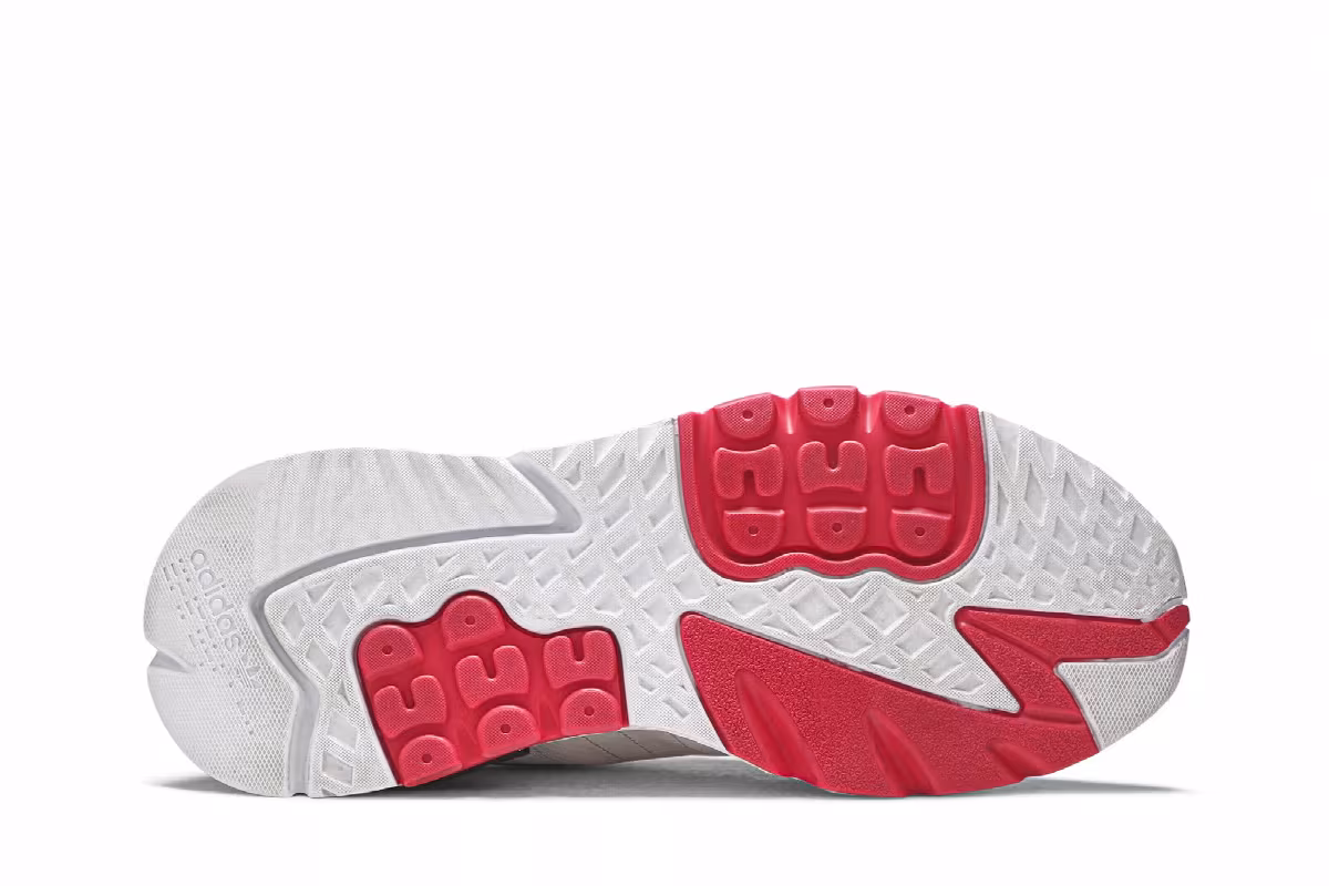 adidas Nite Jogger White Shock Red, view 5