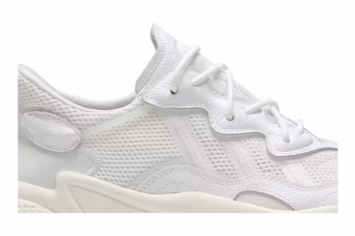 Pusha T x adidas Ozweego Cloud White, view 3
