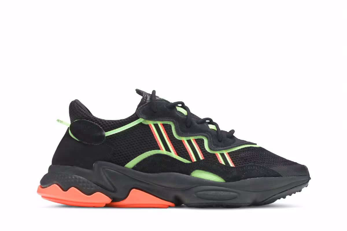 Adidas Ozweego Black Green Orange, view 2