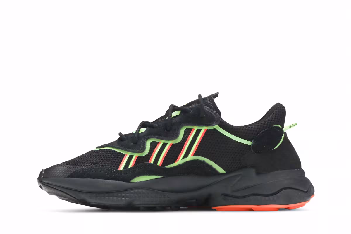 Adidas Ozweego Black Green Orange, view 4