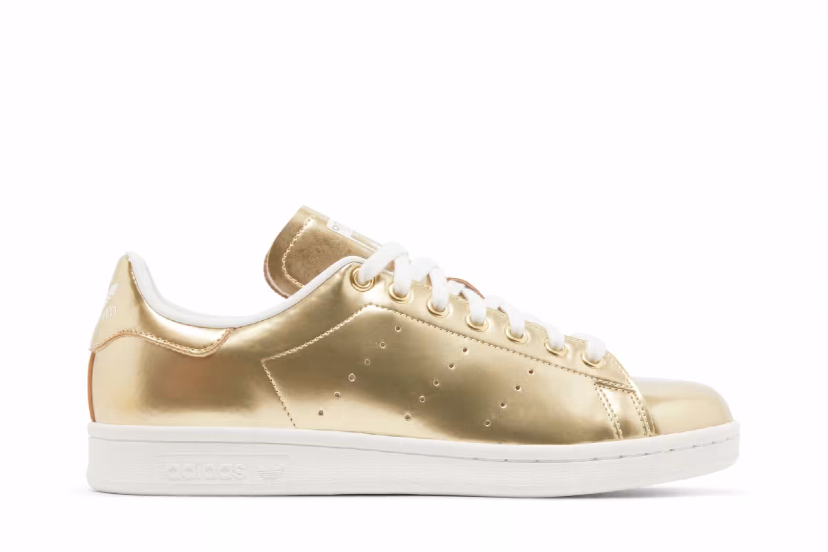 adidas Stan Smith Gold Metallic, view 2