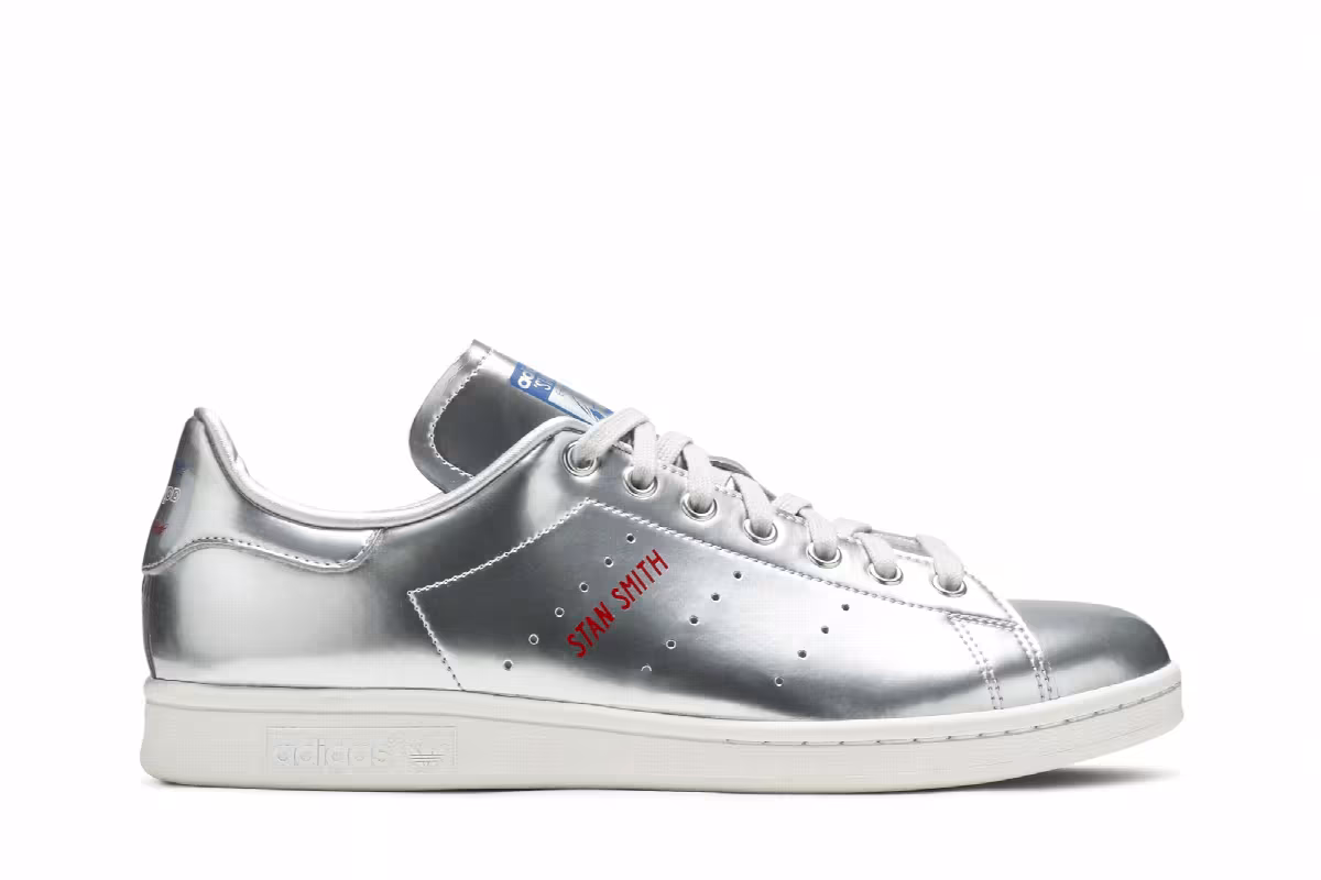 adidas Stan Smith Silver Metallic, view 2
