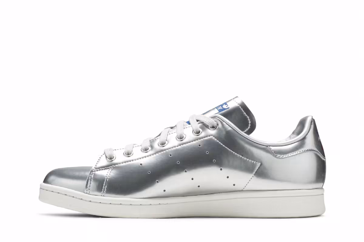 adidas Stan Smith Silver Metallic, view 4