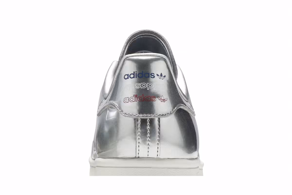 adidas Stan Smith Silver Metallic, view 8
