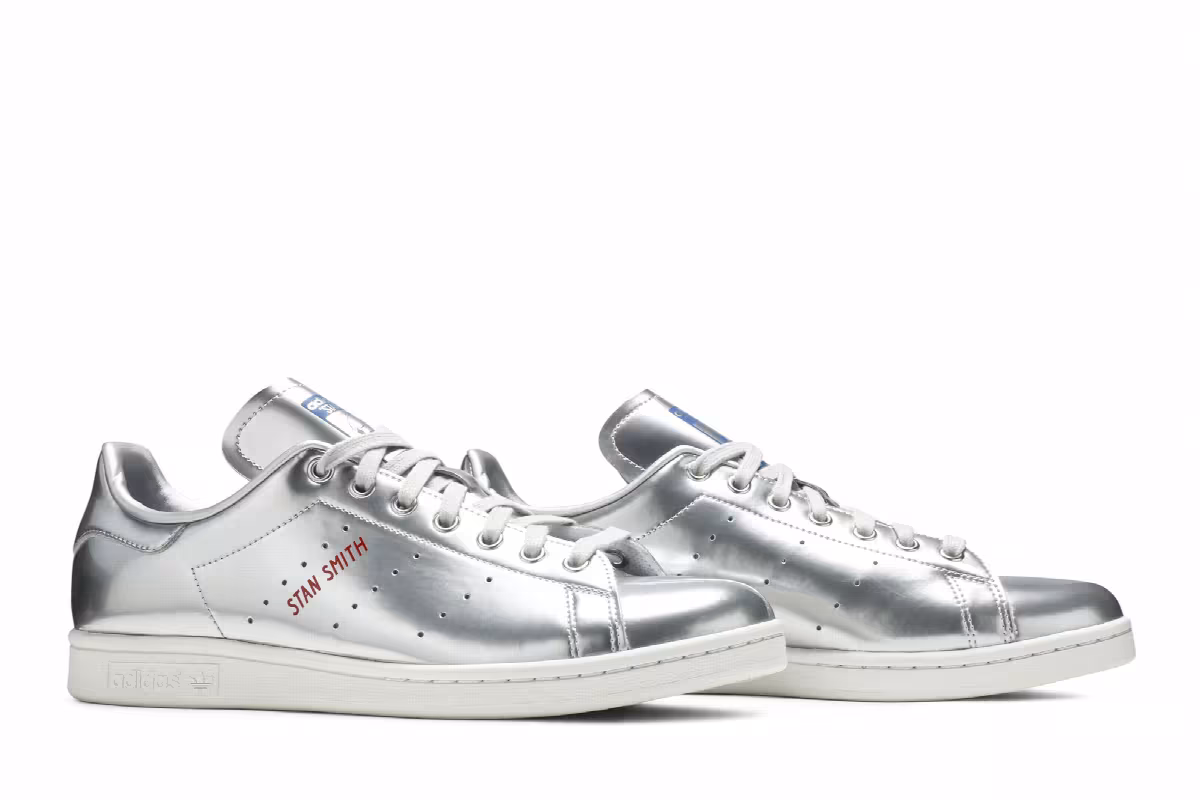 adidas Stan Smith Silver Metallic, view 9