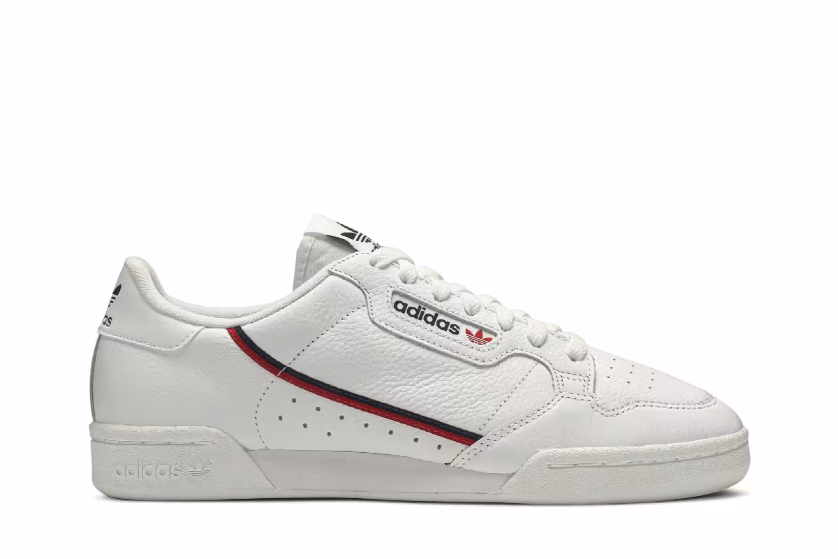 adidas Continental 80 White Navy Scarlet, view 2