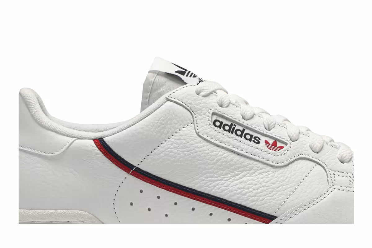 adidas Continental 80 White Navy Scarlet, view 3