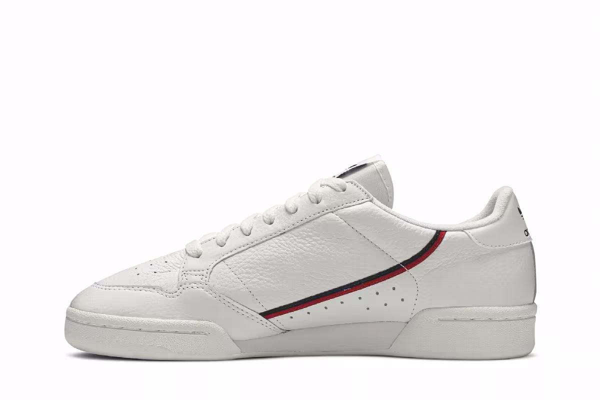 adidas Continental 80 White Navy Scarlet, view 4