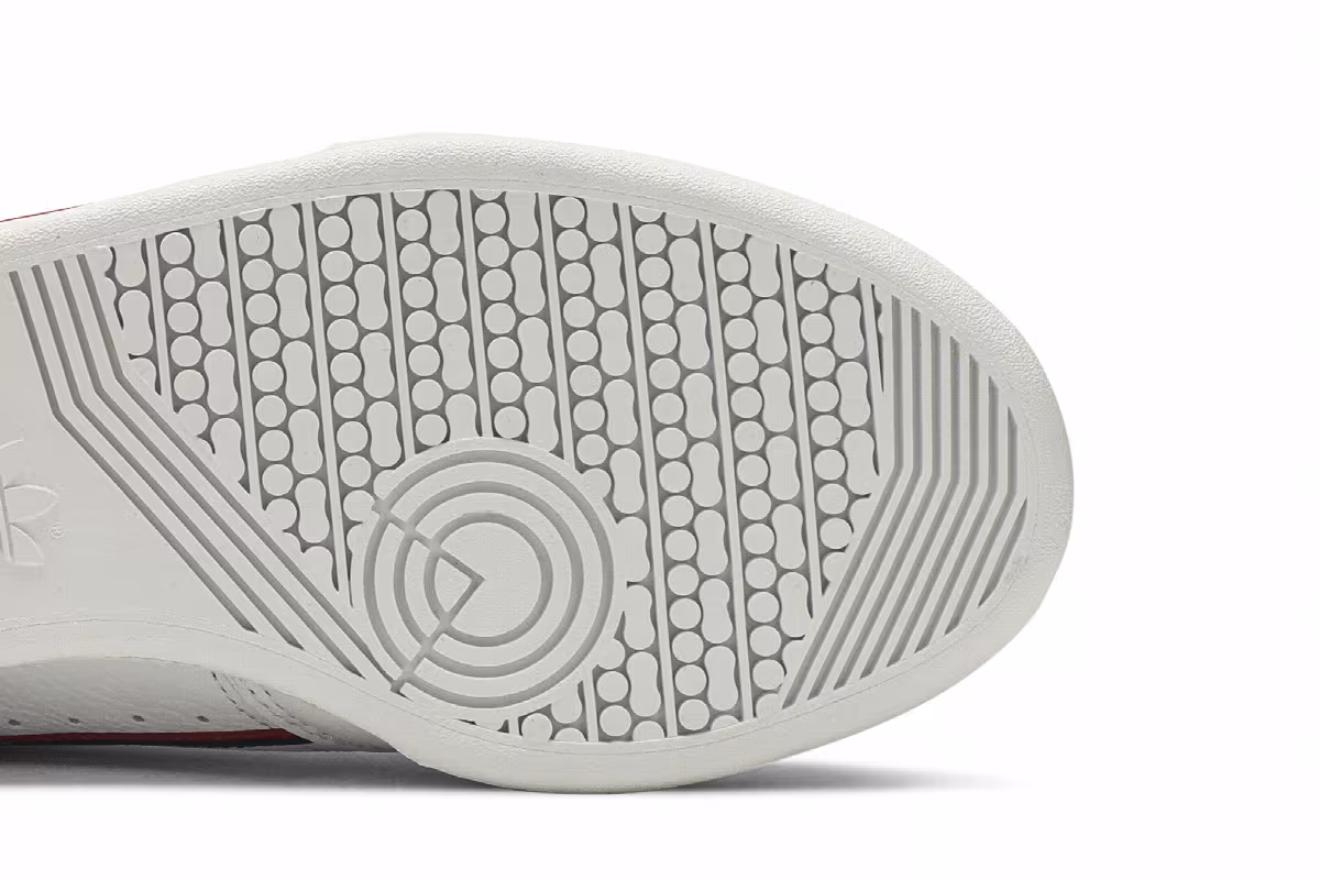 adidas Continental 80 White Navy Scarlet, view 6