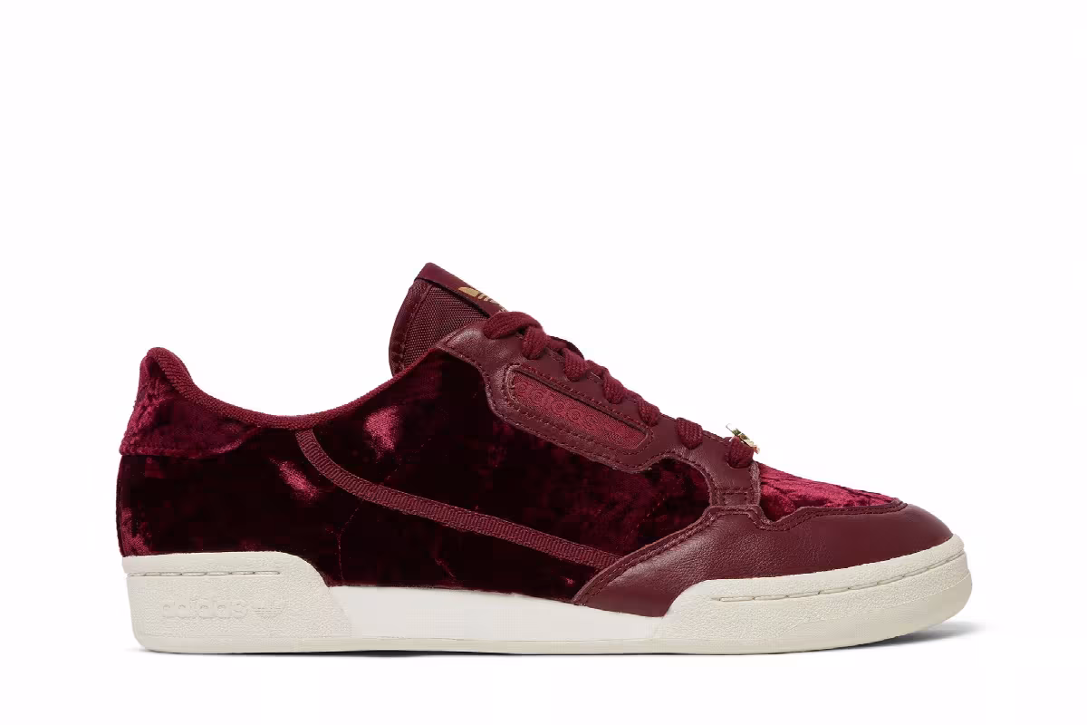 Adidas Continental 80 Velvet Pack - Burgundy, view 2