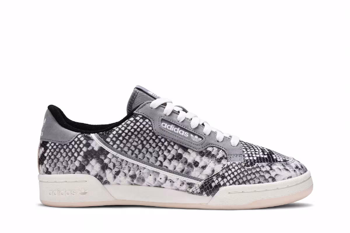 Adidas Continential 80 Grey Snakeskin, view 2
