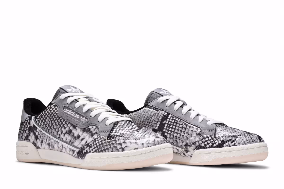 Adidas Continential 80 Grey Snakeskin, view 9