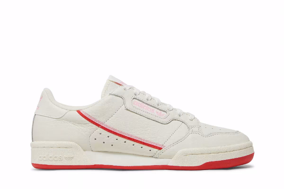 Adidas Women's Continental 80 Off White Pink, view 2