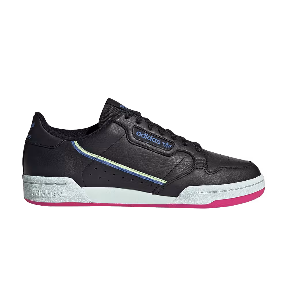 Adidas Women's Continental 80 Black Blue Yellow