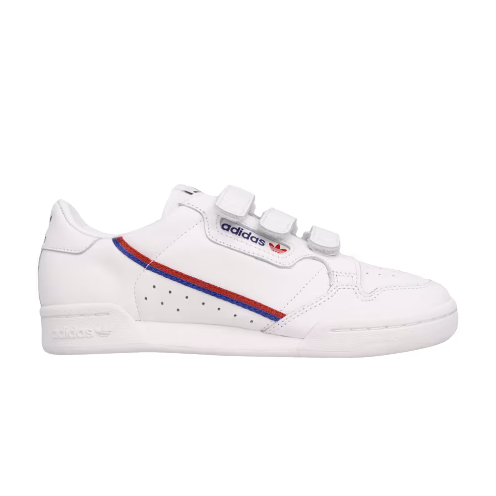Adidas Women's Continental 80 Strap White Blue Red