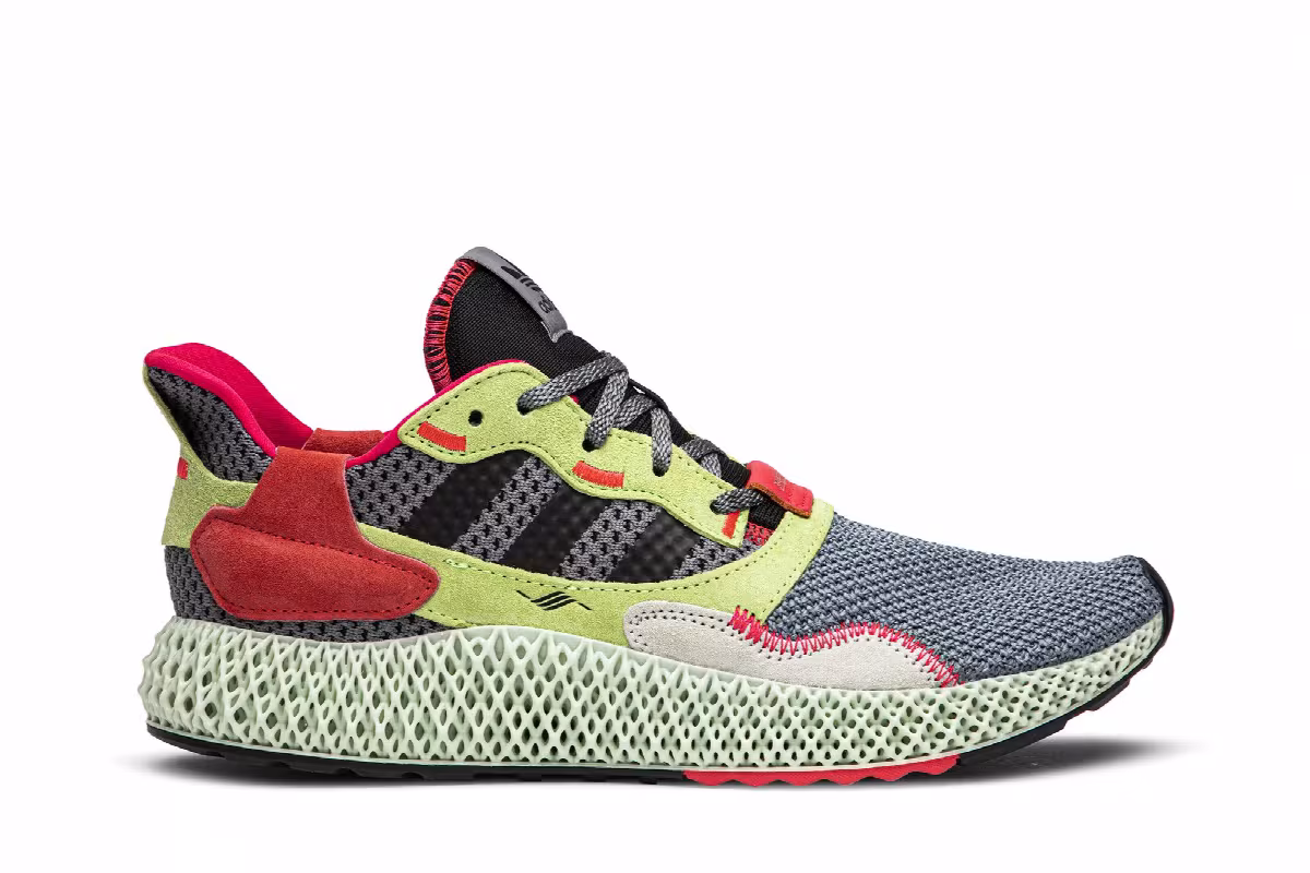 adidas ZX 4000 Futurecraft 4D Grey Yellow, view 2