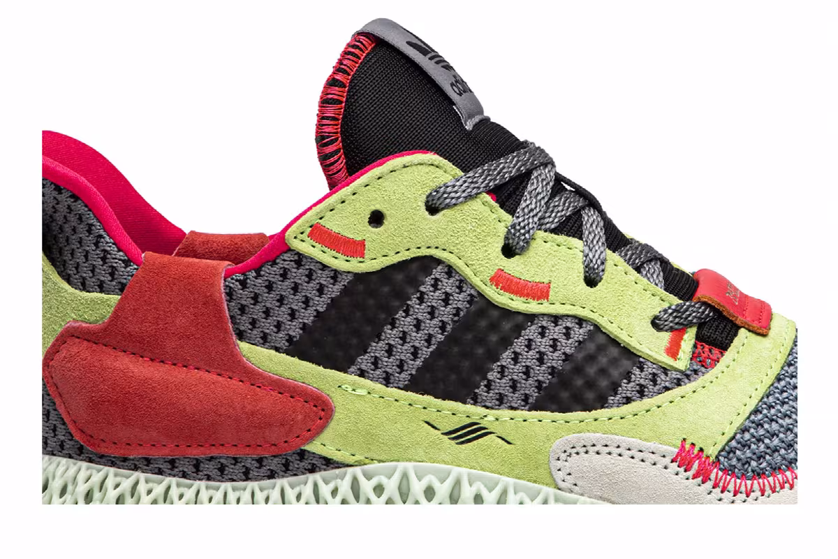 adidas ZX 4000 Futurecraft 4D Grey Yellow, view 3