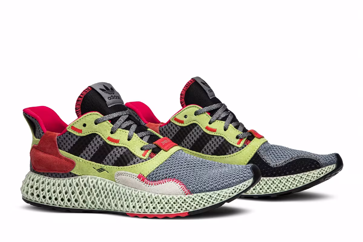 adidas ZX 4000 Futurecraft 4D Grey Yellow, view 9