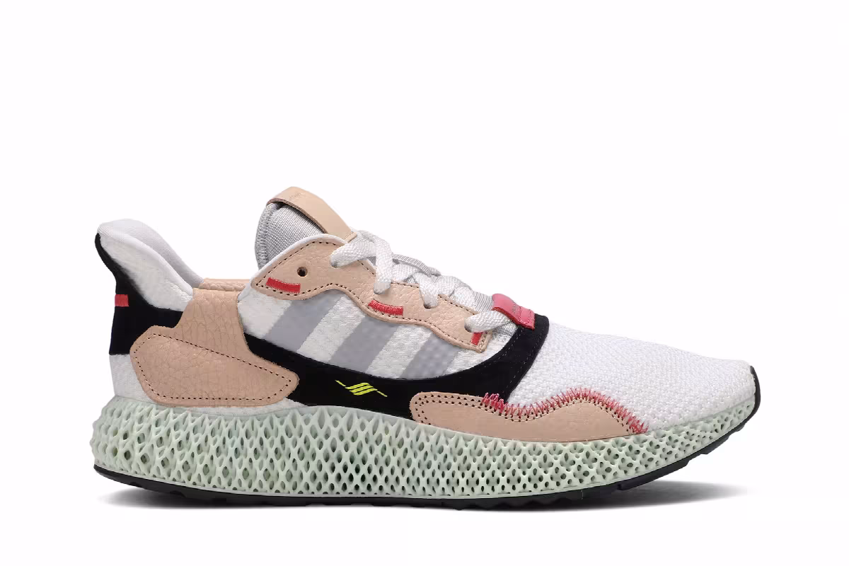Hender Scheme x adidas ZX 4000 Futurecraft 4D White, view 2