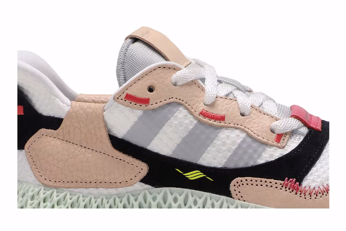 Hender Scheme x adidas ZX 4000 Futurecraft 4D White, view 3
