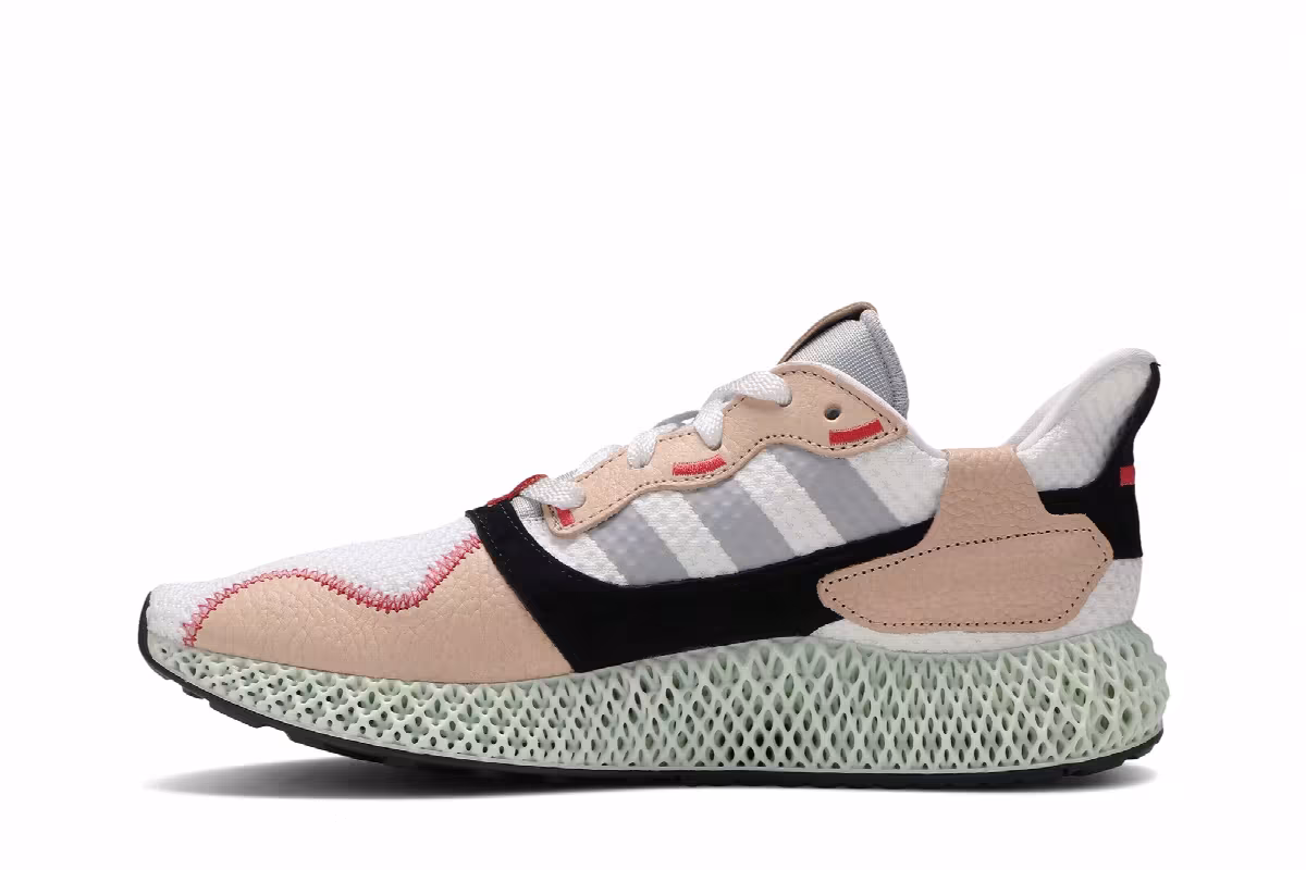Hender Scheme x adidas ZX 4000 Futurecraft 4D White, view 4