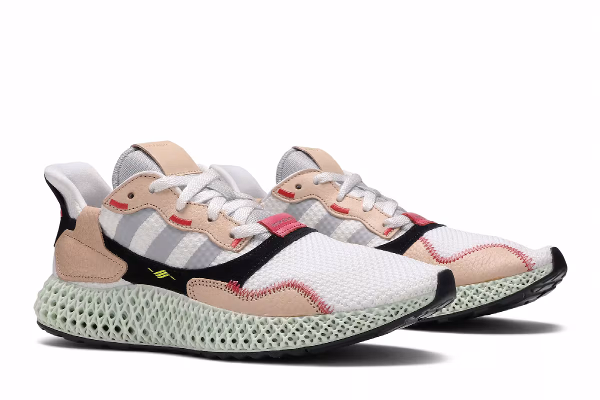 Hender Scheme x adidas ZX 4000 Futurecraft 4D White, view 9