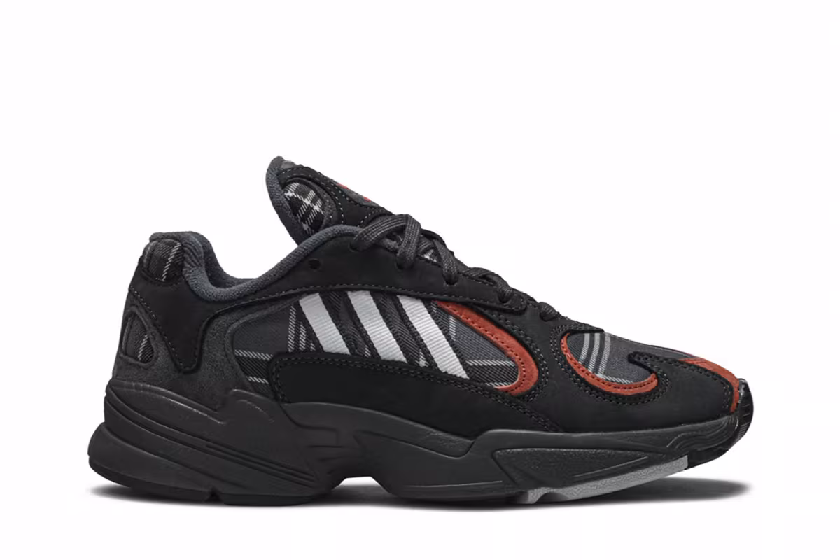 Adidas Yung-1 Orange Plaid, view 2