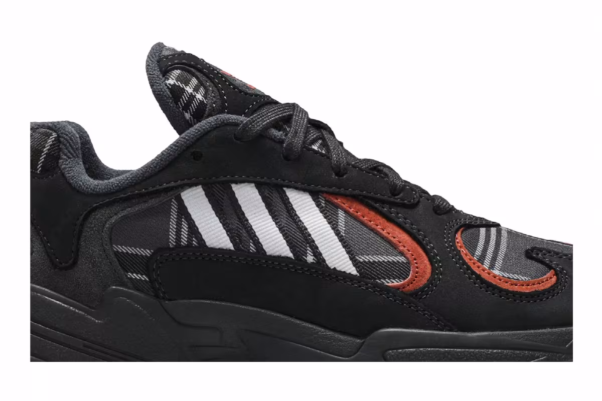 Adidas Yung-1 Orange Plaid, view 3