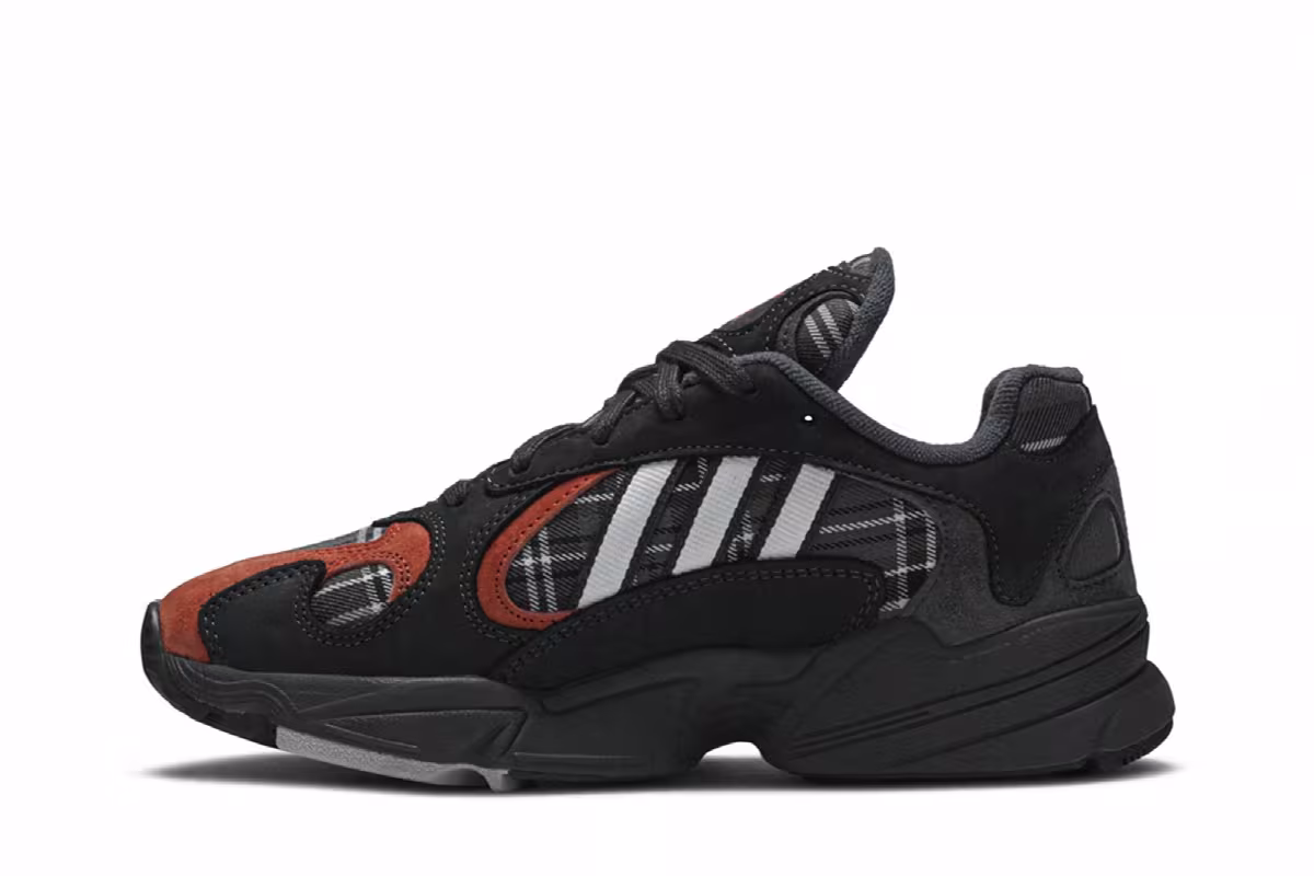 Adidas Yung-1 Orange Plaid, view 4