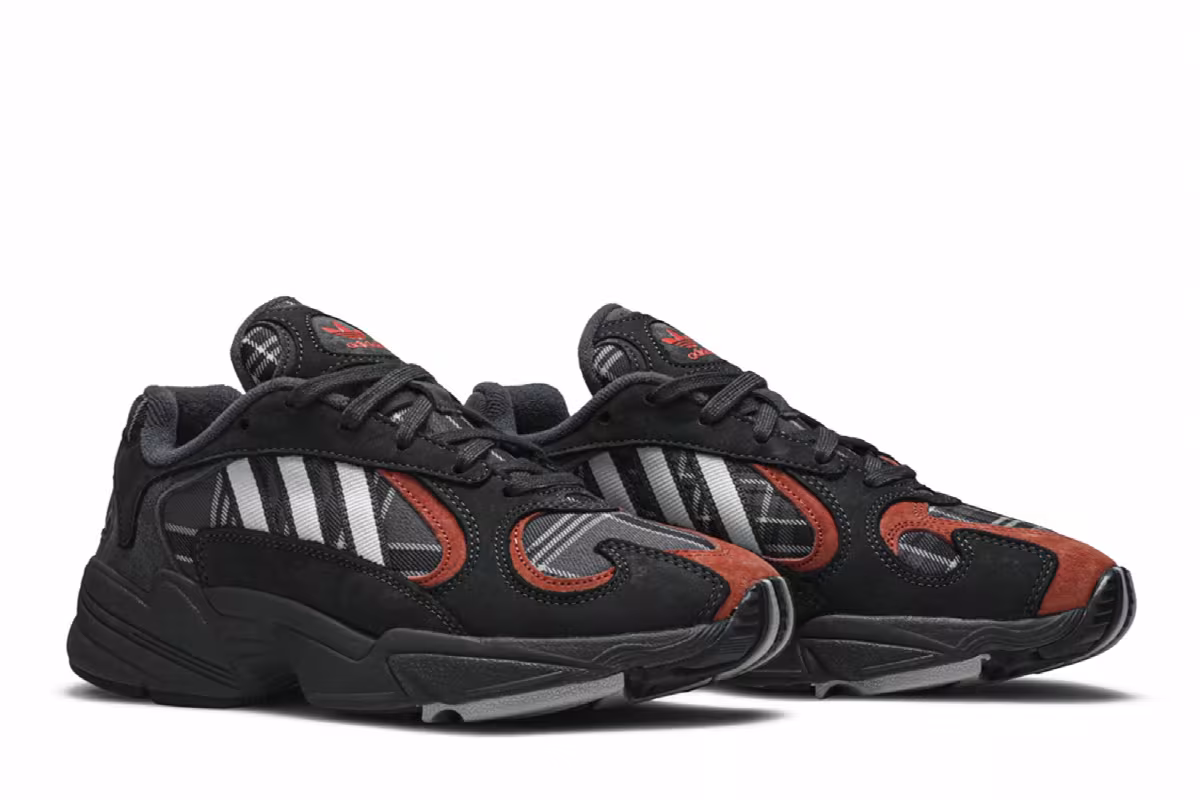 Adidas Yung-1 Orange Plaid, view 9