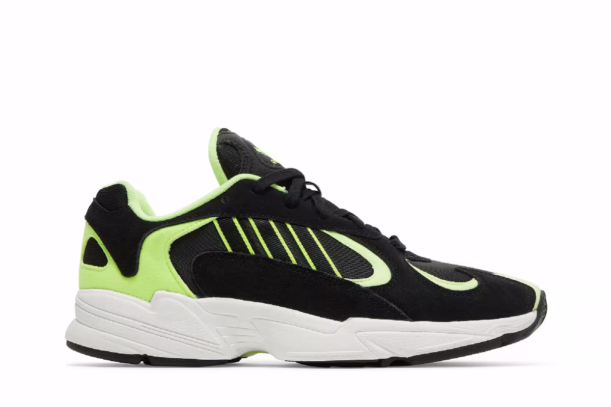 Adidas Yung-1 Black Hi Res Yellow, view 2