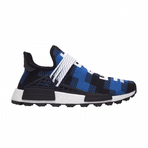 Pharrell x Billionaire Boys Club x adidas NMD Human Race Trail 'Blue Plaid'