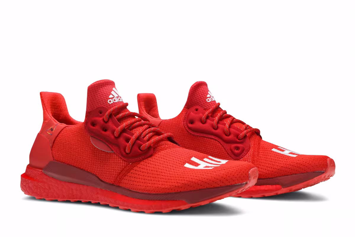 Pharrell x adidas Solar Hu Glide Power Red, view 9