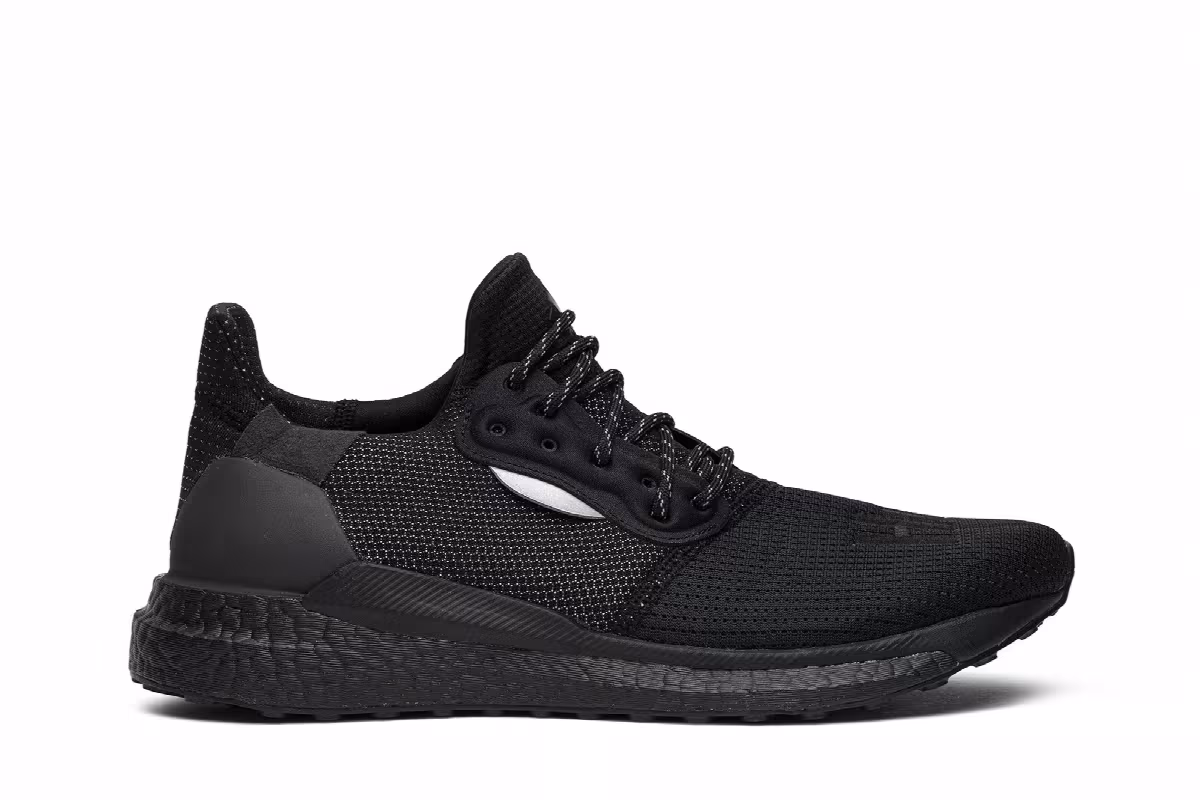 Pharrell x adidas Solar Hu Glide PRD Core Black, view 2
