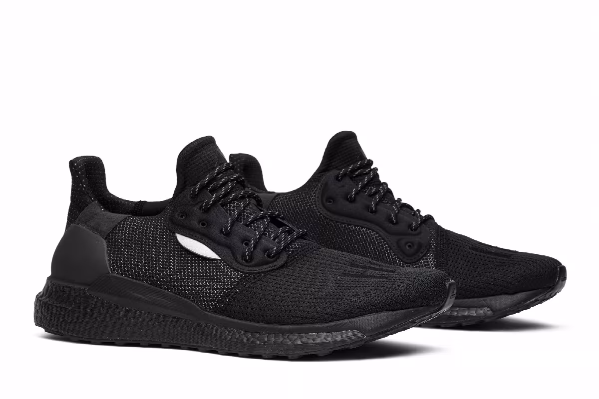 Pharrell x adidas Solar Hu Glide PRD Core Black, view 9