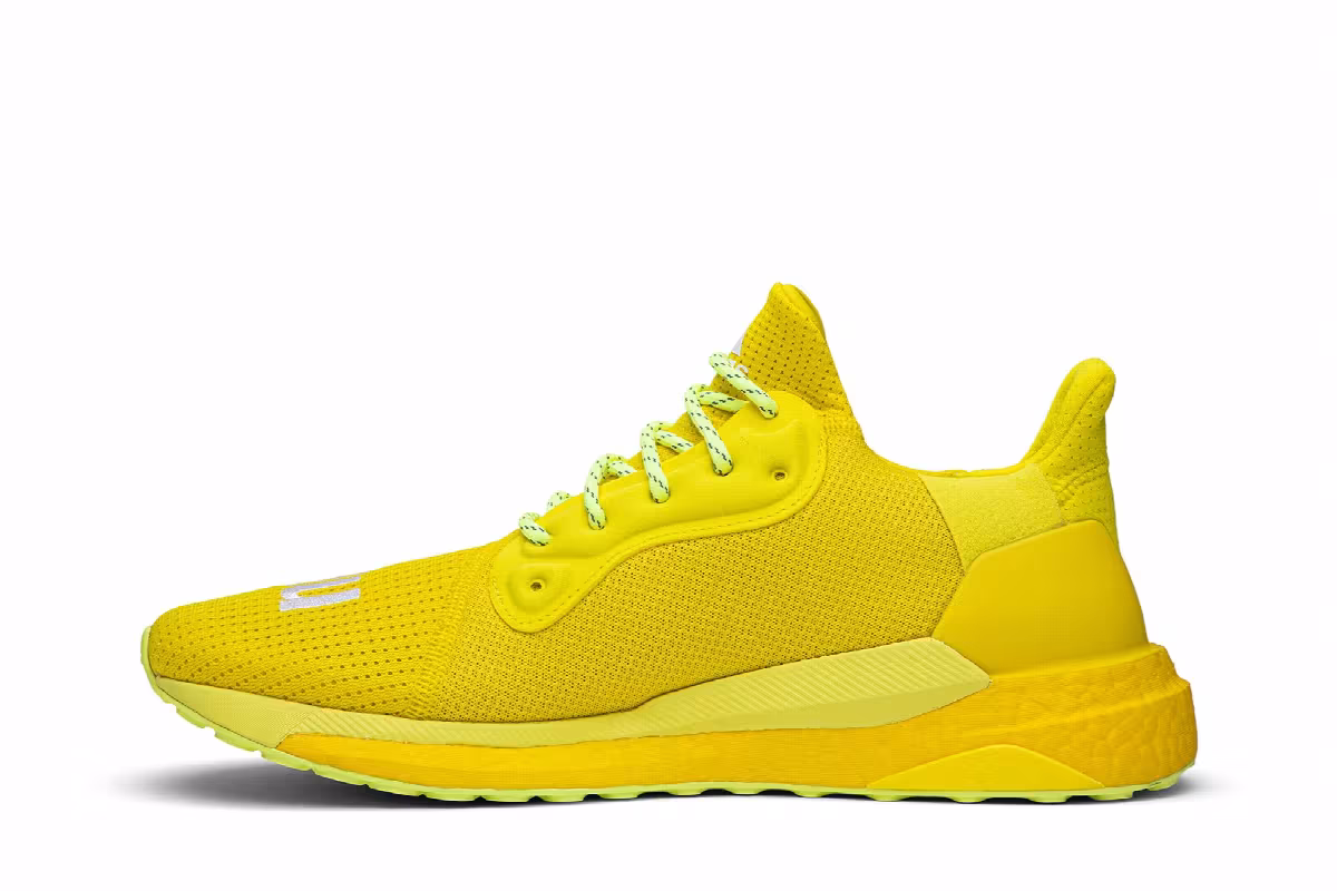 Pharrell x adidas Solar Hu Glide Bright Yellow, view 4