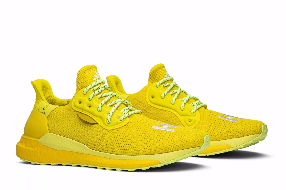 Pharrell x adidas Solar Hu Glide Bright Yellow, view 9