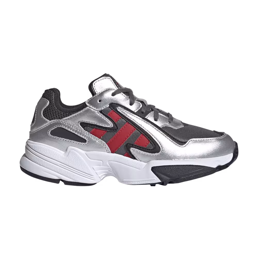 Adidas Yung-96 Chasm J Silver Metallic Scarlet