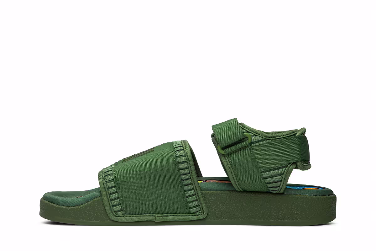 Pharrell x adidas Adilette 2.0 Sandal Tribe Green, view 4