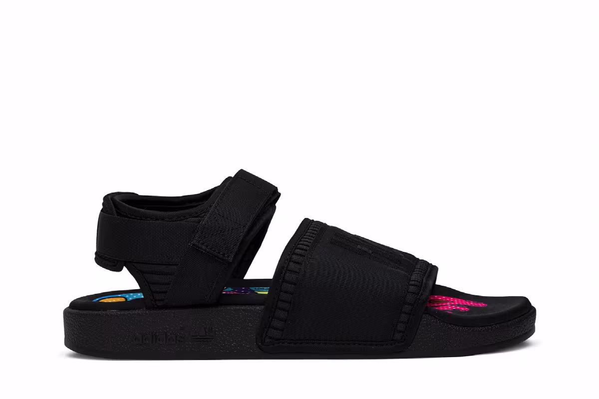 Pharrell x adidas Adilette 2.0 Sandal Core Black, view 2