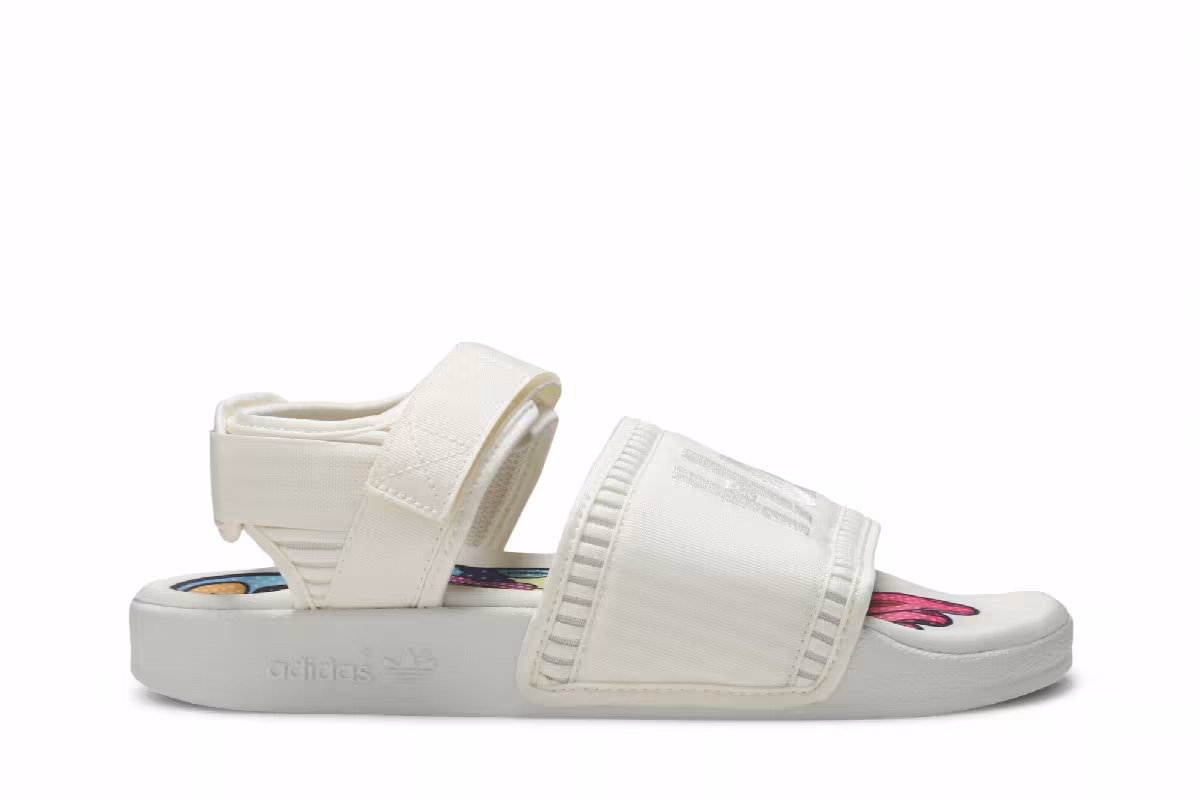 Pharrell x adidas Adilette 2.0 Sandal Cream White, view 2